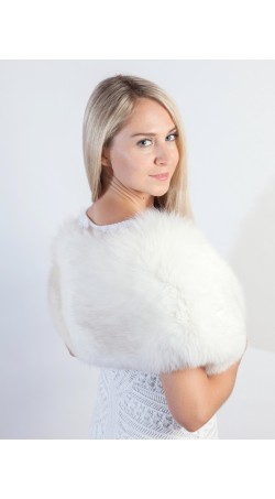 White Fox Fur Stole